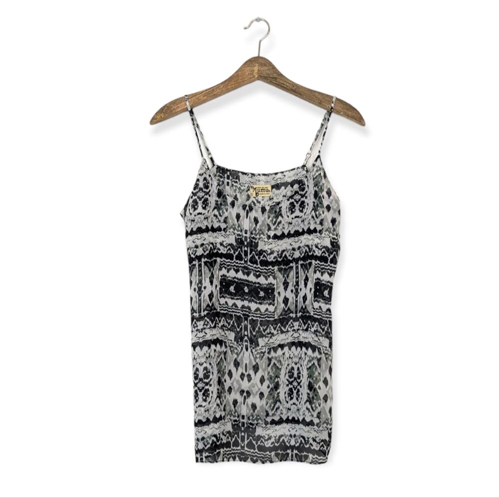 Show Me Your MuMu Black & White Pattern Cami Top Slip